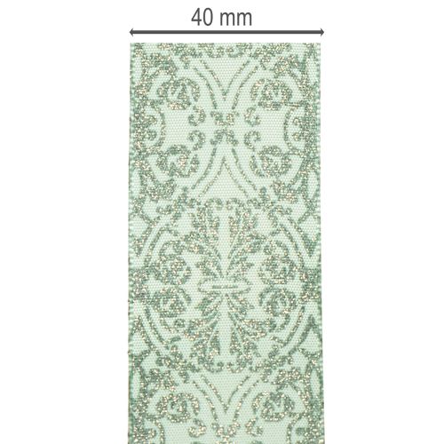 Wstążka prezentowa z klasycznym wzorem do kokard i dekoracji, 40 mm x 15 m | Floristik24.pl