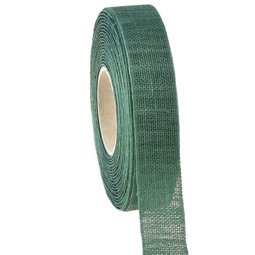 Floristik24 Wstążka dekoracyjna naturalny zielony 25mm 20m