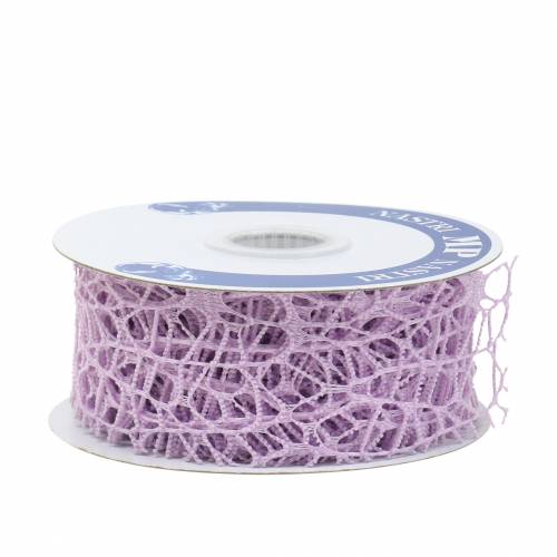 Produkt Wstążka dekoracyjna z siatki wstążka lawendowa 40mm 10m