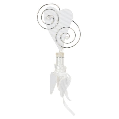 Produkt Wieszak na ławkę z rurką i sercem, 18cm, 6 szt.