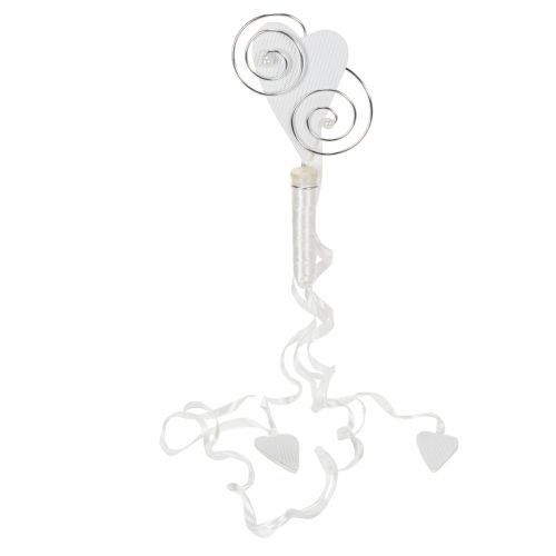 Produkt Wieszak na ławkę z rurką i sercem, 18cm, 6 szt.