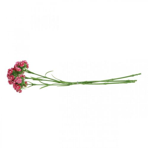 Produkt Sztuczne Sweet William Pink sztuczne kwiaty goździki 55 cm pakiet 3 sztuk