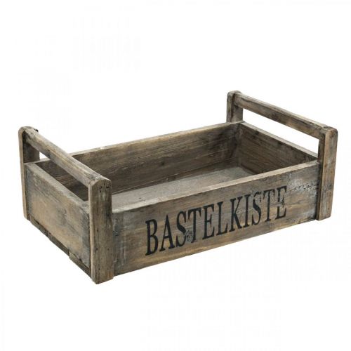 Floristik24 Drewniane pudełko rękodzieło pudełko shabby ozdobne pudełko drewno 47×28,5×16,5cm