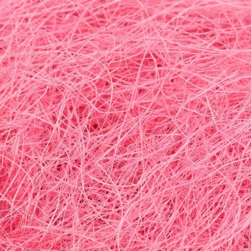 Floristik24 Materiał do rękodzieła, trawa sizalowa, materiał naturalny różowy 300g