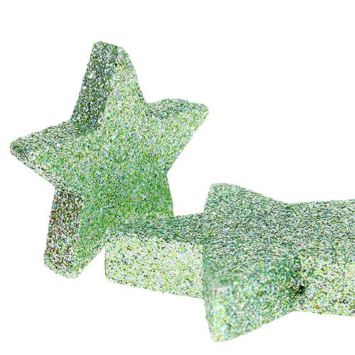 Floristik24 Craft stars mint green 4-5cm 40szt