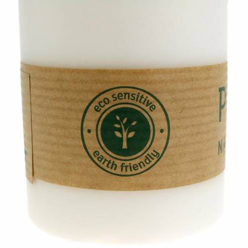 Produkt PURE Nature Safe Świeca okrągła ze stearyną, woskiem rzepakowym 90/60mm biała 1 szt.