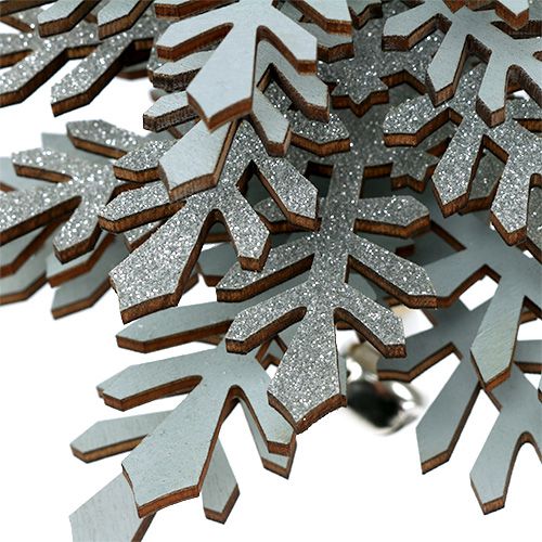 Floristik24 Drzewko do powieszenia srebrne z dzwoneczkiem 40cm