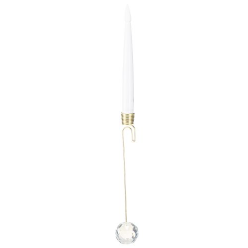 Świece choinkowe LED, świece pałeczki z kryształowym żółtym światłem 31cm 10 sztuk