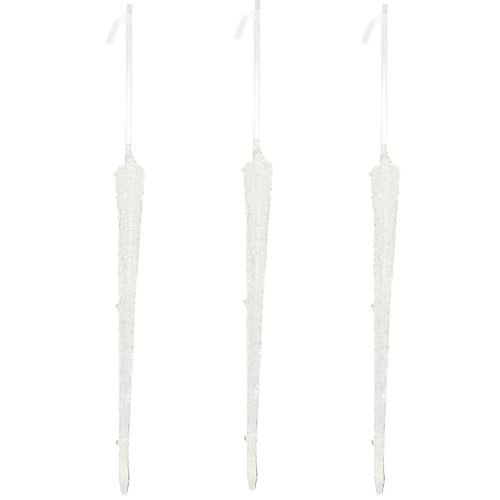 Produkt Ozdoba choinkowa sopel szklany do zawieszenia 19cm 3 sztuki