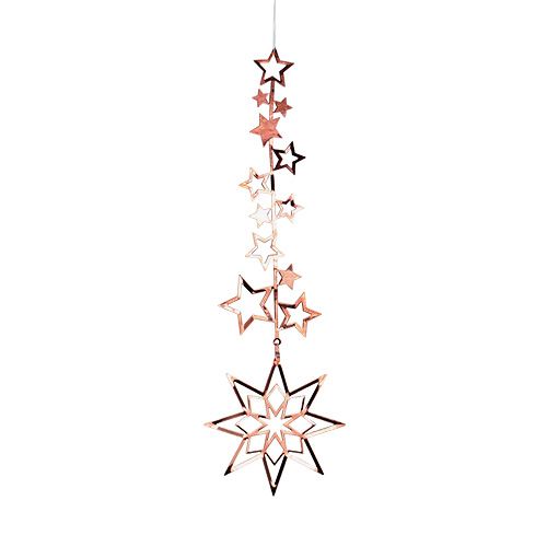 Drzewo Ornament Gwiazda 20cm Miedź 1szt.