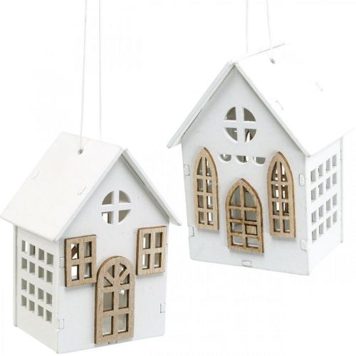 Floristik24 Ozdoby choinkowe, dekoracja domu drewnianego W10cm 4 sztuki