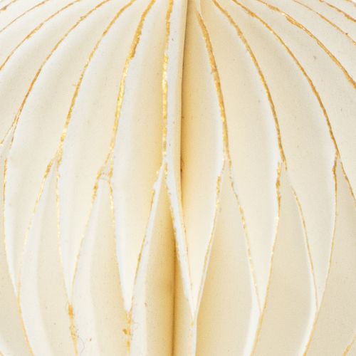 Produkt Ozdoby choinkowe papierowe, papier plaster miodu, biało-złote, 4 cm, 6 szt.