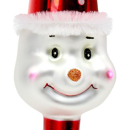 Produkt Figura bałwana w koronie drzewa 30cm Czerwony, Biały