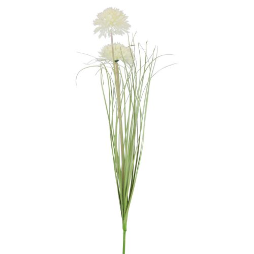 Sztuczne kwiaty kuliste Allium ozdobne cebulowe sztuczne białe 90cm