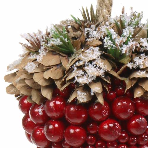 Floristik24 Wieszak dekoracyjny jagoda/żołądź 8,5 cm