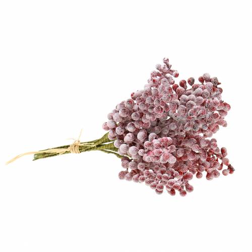 Floristik24 Owoce jagodowe czerwone, mrożone 21 cm 12 szt