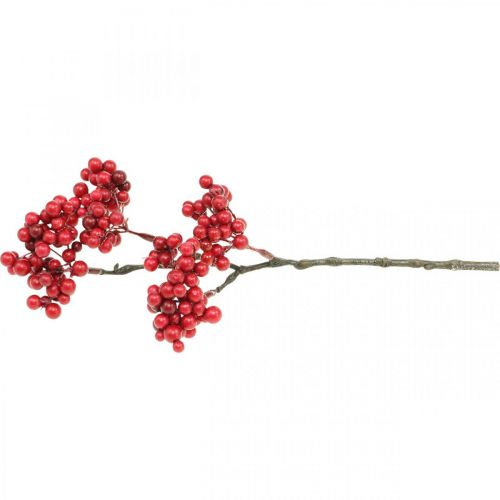 Produkt Deko Gałązka z czerwonymi jagodami Gałązka jesienna 26cm 6szt.
