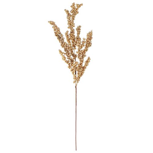 Produkt Gałązka jagodowa ze złotymi jagodami Gałązka bożonarodzeniowa 70cm