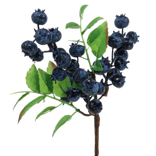 Produkt Gałązka dekoracyjna borówka sztuczna gałązka jagodowa dekoracja 32cm