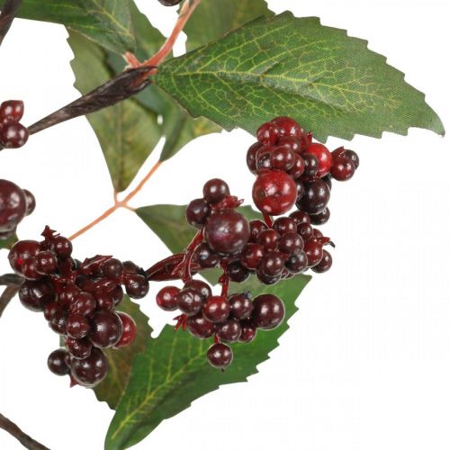 Floristik24 Gałązka jagodowa czerwona sztuczna jesienna dekoracja 85 cm Sztuczna roślina jak prawdziwa!