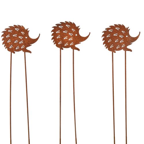 Produkt Zatyczka do łóżka jeż rdza metal patyna 10x8,5cm 6 szt