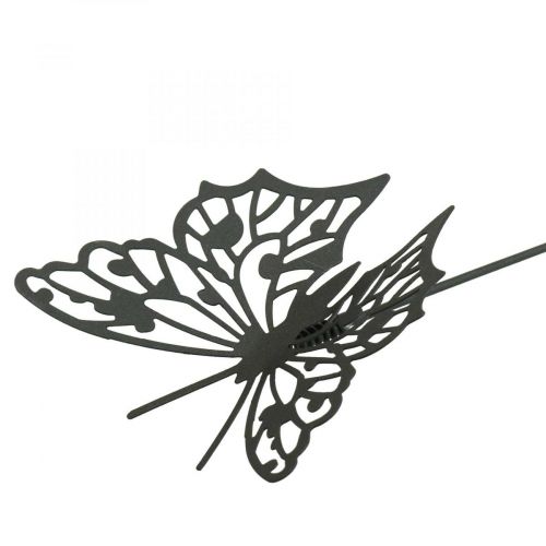 Produkt Wtyczka kwiatowa metalowa motylkowa czarna 10,5×8/44cm 3 szt