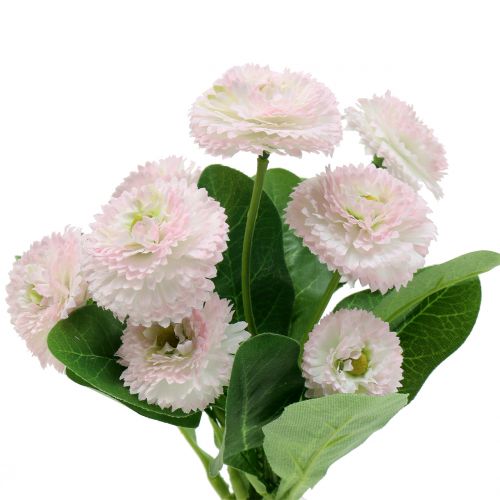 Bellis wiązanka jasnoróżowa 24cm 2szt.