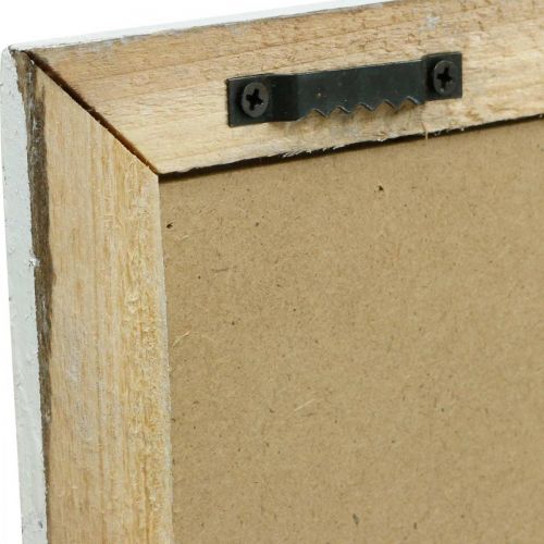 Produkt Dekoracja ścienna w stylu vintage, obrazek z ramą drewno suszone rośliny 40×50cm