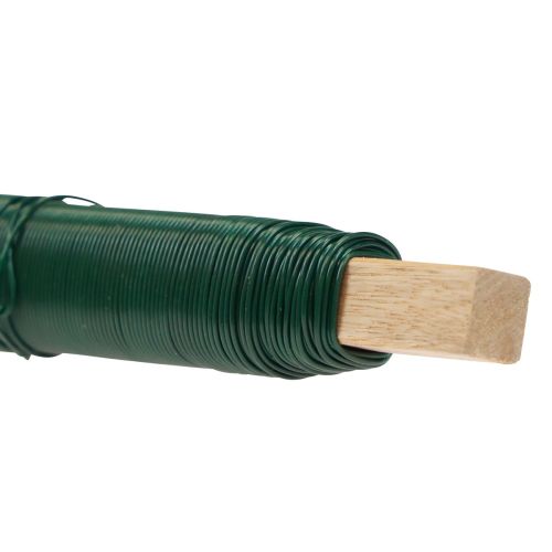 Floristik24 Drut do owijania kwiatów Drut wiążący zielony 0,65mm 100g 3 sztuki