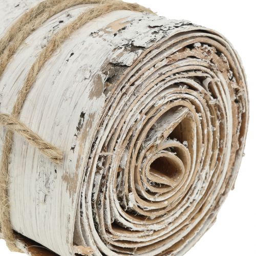 Floristik24 Kora brzozowa w rolce biała płukana 10cm x 2,5m