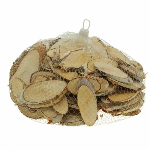 Floristik24 Plastry brzozy owalne naturalne 4×8cm 1kg do dekoracji