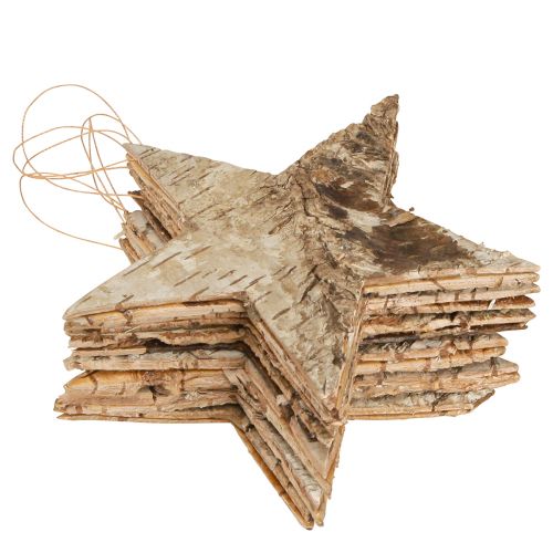 Produkt Gwiazdki brzozowe do zawieszania gwiazd kora brzozy naturalna 15cm 6 szt
