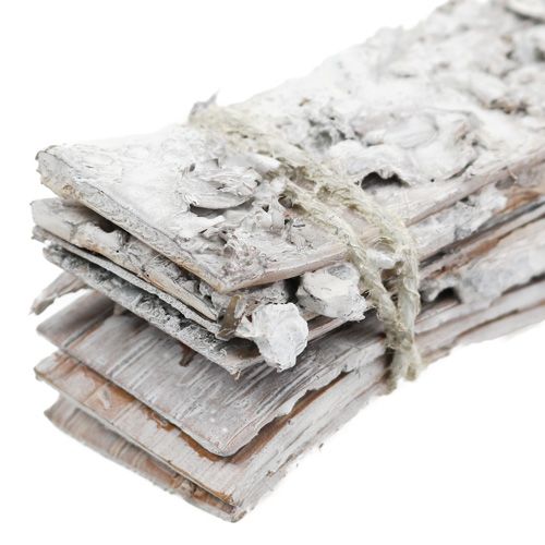 Floristik24 Paski brzozy bielone 20cm x 4cm 8 sztuk