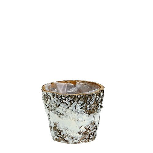 Doniczka brzozowa mini biała doniczka Ø7cm W7cm 10szt