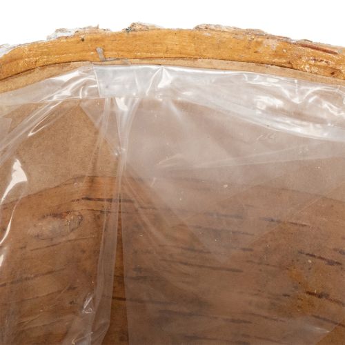 Produkt Doniczka imitująca korę, idealna do rustykalnych wnętrz i dekoracji roślinnych, 12 cm, 4 sztuki