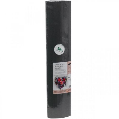 Produkt Oasis Black Idealne kwiatowe serce z pianki w kolorze czarnym 12x55cm