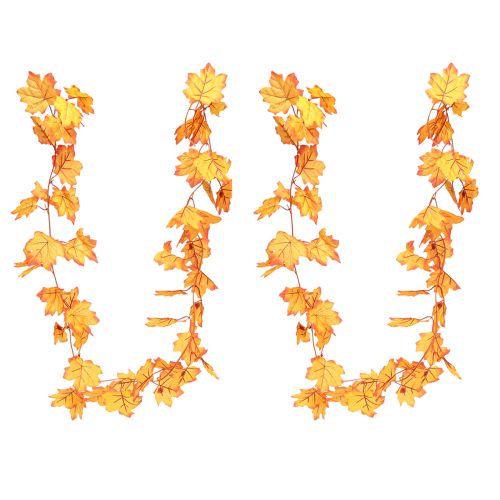 Produkt Girlanda z liści Jesienna girlanda pomarańczowo-żółta 168cm 2szt