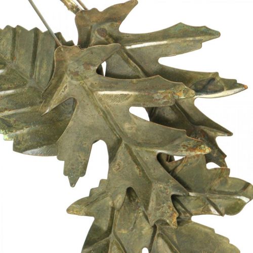 Produkt Pierścionek dekoracyjny metalowy wieniec dekoracja ścienna liście mosiądz Ø52cm
