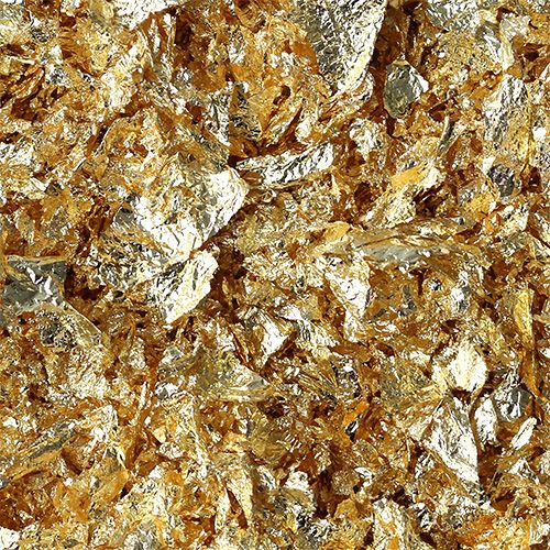 Floristik24 Liść metalowy płatki złote 25g
