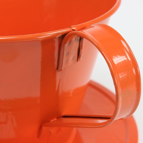 Produkt Kubek dekoracyjny pomarańczowy Ø16cm H11cm