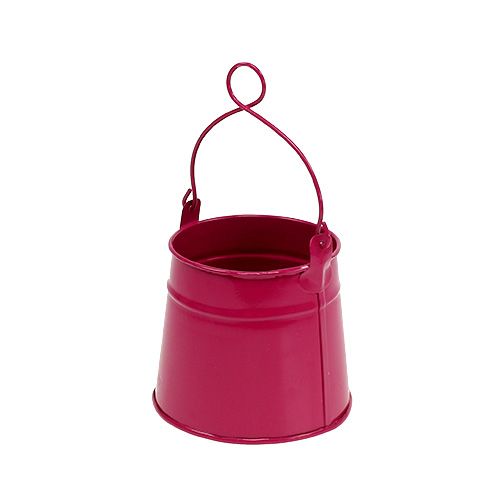 Wiadro blaszane różowe Ø9cm W9cm