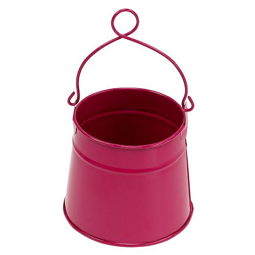 Floristik24 Wiadro blaszane różowe Ø9cm W9cm