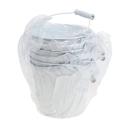 Produkt Wiadro blaszane białe Ø14cm W12cm 6 szt