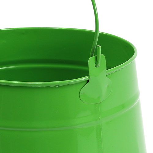 Floristik24 Tin Pot Green Ø16cm H13cm