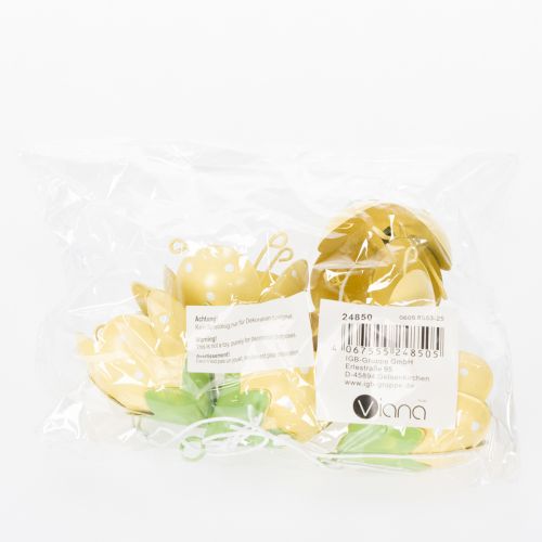 Produkt Metalowy wiszący kwiat do romantycznej dekoracji wewnątrz i na zewnątrz, 6 cm, 6 sztuk