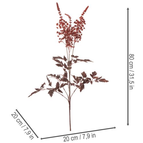 Sztuczny kwiat Astilbe długołodygowa świerk 80cm | Floristik24.pl