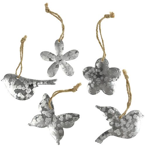 Kwiat ptak motyl metal 5,5cm - 7,5cm 15szt | Floristik24.pl