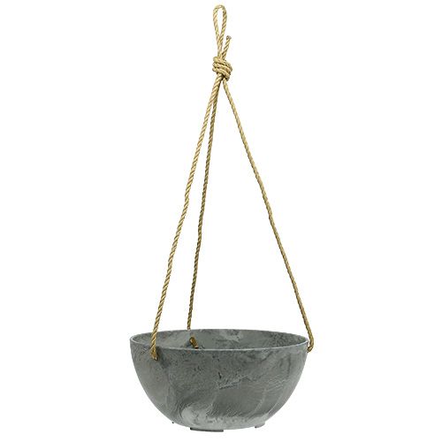 Floristik24 Doniczka "Fiona" Ø25cm H12cm Szara