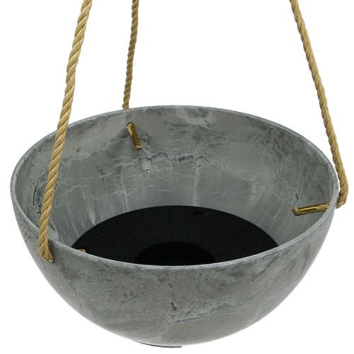 Floristik24 Doniczka "Fiona" Ø25cm H12cm Szara