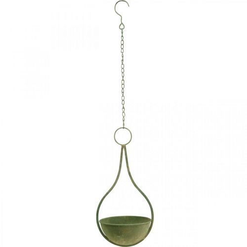 Produkt Kosz na kwiaty, kosz wiszący, metalowa dekoracja ogrodowa Ø16cm W38cm